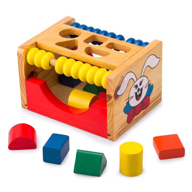 Đồ chơi hộp thả hình thỏ chi tiết bỏ vào lấy ra, đồ chơi thả hình khối thông minh cho Bé