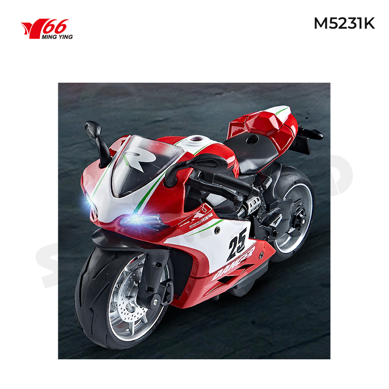 Đồ Chơi Mô Tô Hợp Kim Tỷ Lệ 1:12 Có âm thanh,đèn  và cót chạy đà MY66-M5231K