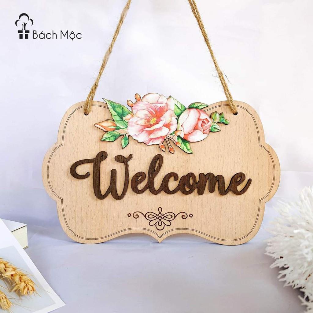 Bảng gỗ decor, bảng gỗ wellcome