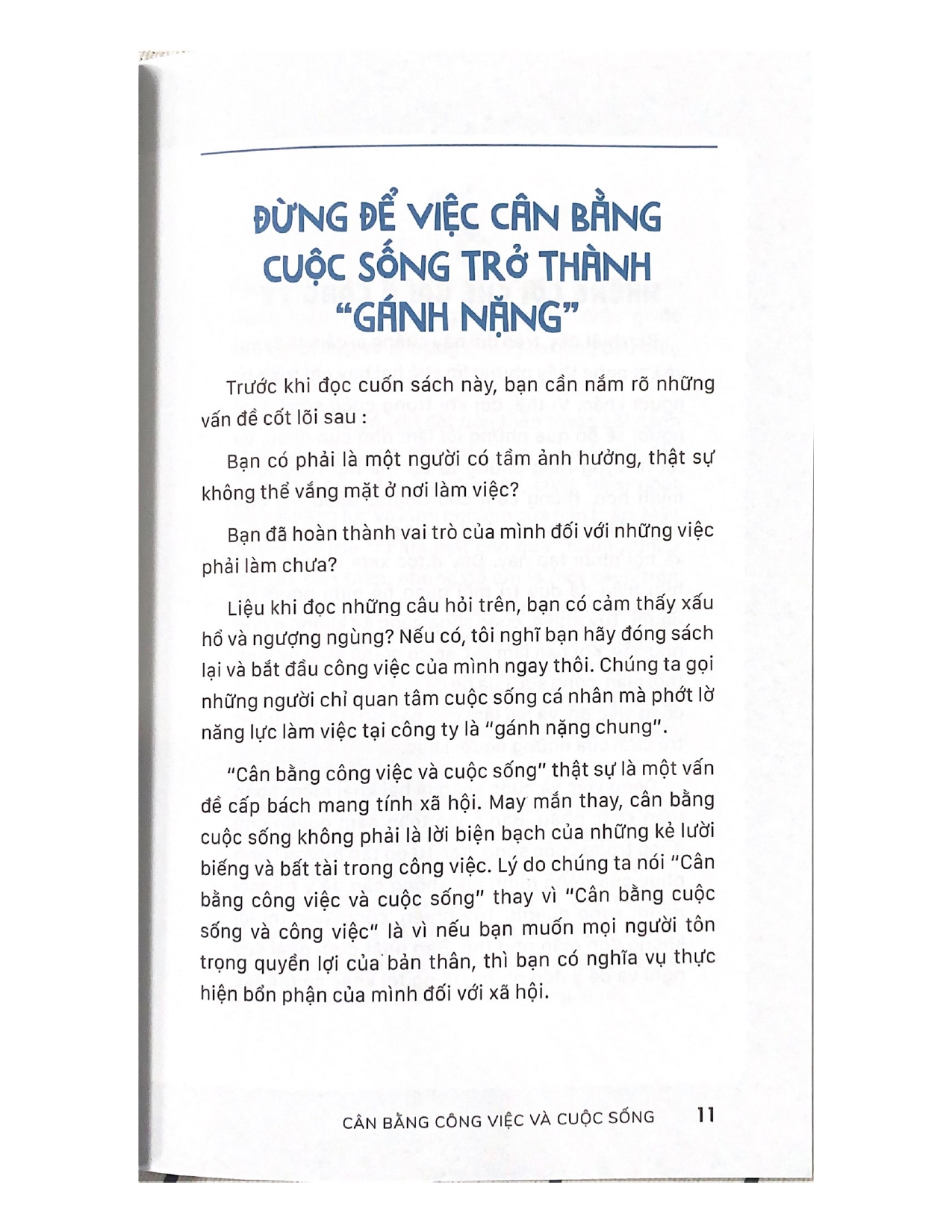 Cân Bằng Công Việc Và Cuộc Sống