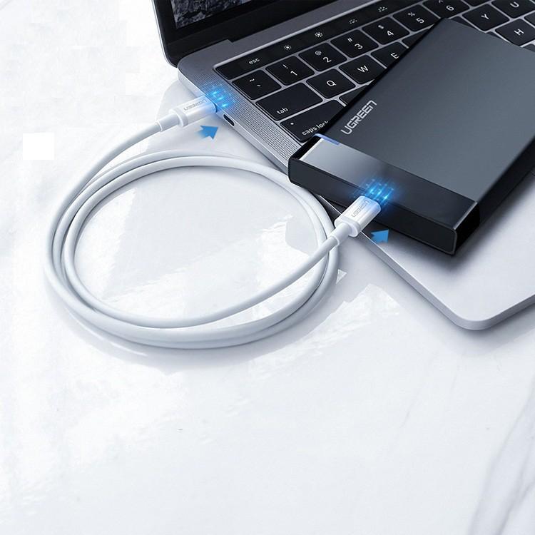 Cáp USB Type C to USB Type C kết nối sạc, truyền dữ liệu Ugreen 60519 dài 2m chính hãng