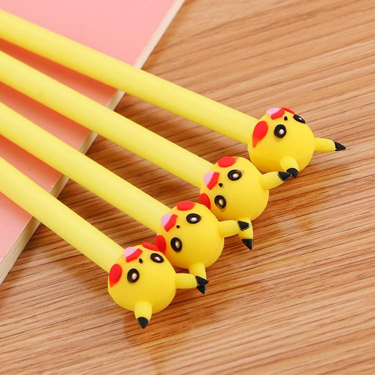 Bút Bi Viết PIKACHU Siêu Dễ Thương - Bút Bi Nước Văn Phòng Mực Đen