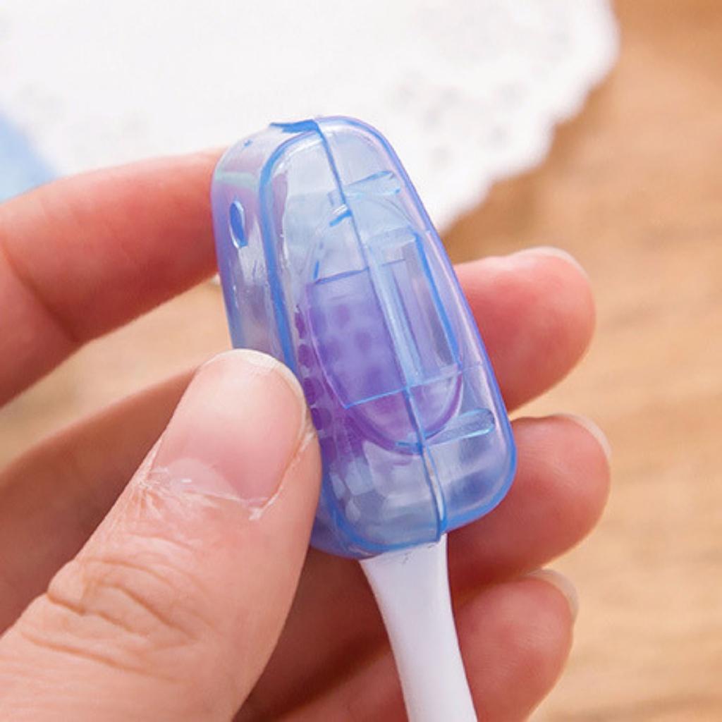 Nắp đậy bảo vệ đầu bàn chải đánh răng chất liệu nhựa PP an toàn chống bẩn tiện lợi mang theo du lịch