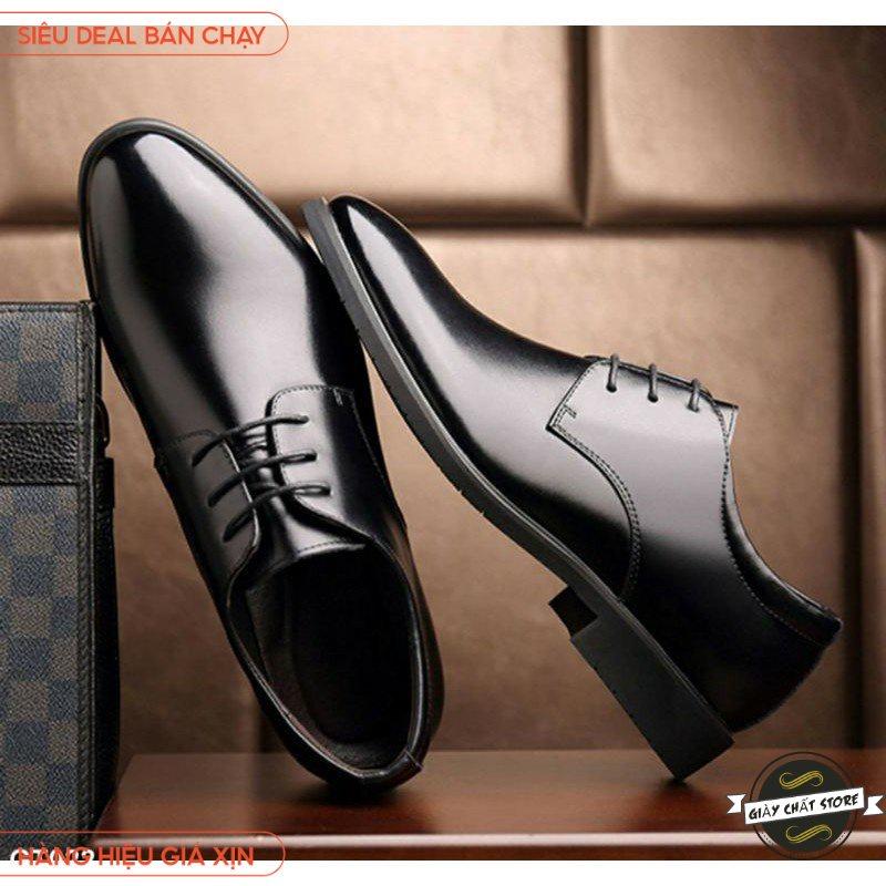 Giày tây nam buộc dây big size từ 44-49 chuẩn da Pu 100%, giày được đóng tỉ mỉ tại x