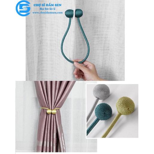 01 Dây buộc rèm cửa nam châm tiện lợi, thời trang rèm trang trí đẹp, đơn giản