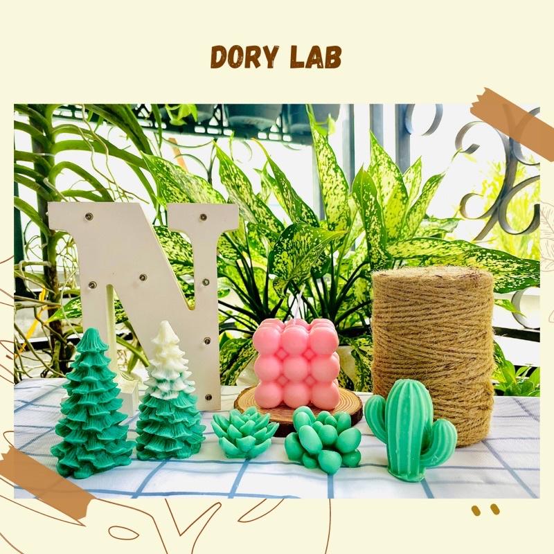 Nến Thơm Cây Thông Giáng Sinh Kèm Chậu Tròn Handmade, Quà Tặng Độc Đáo - Dory Lab