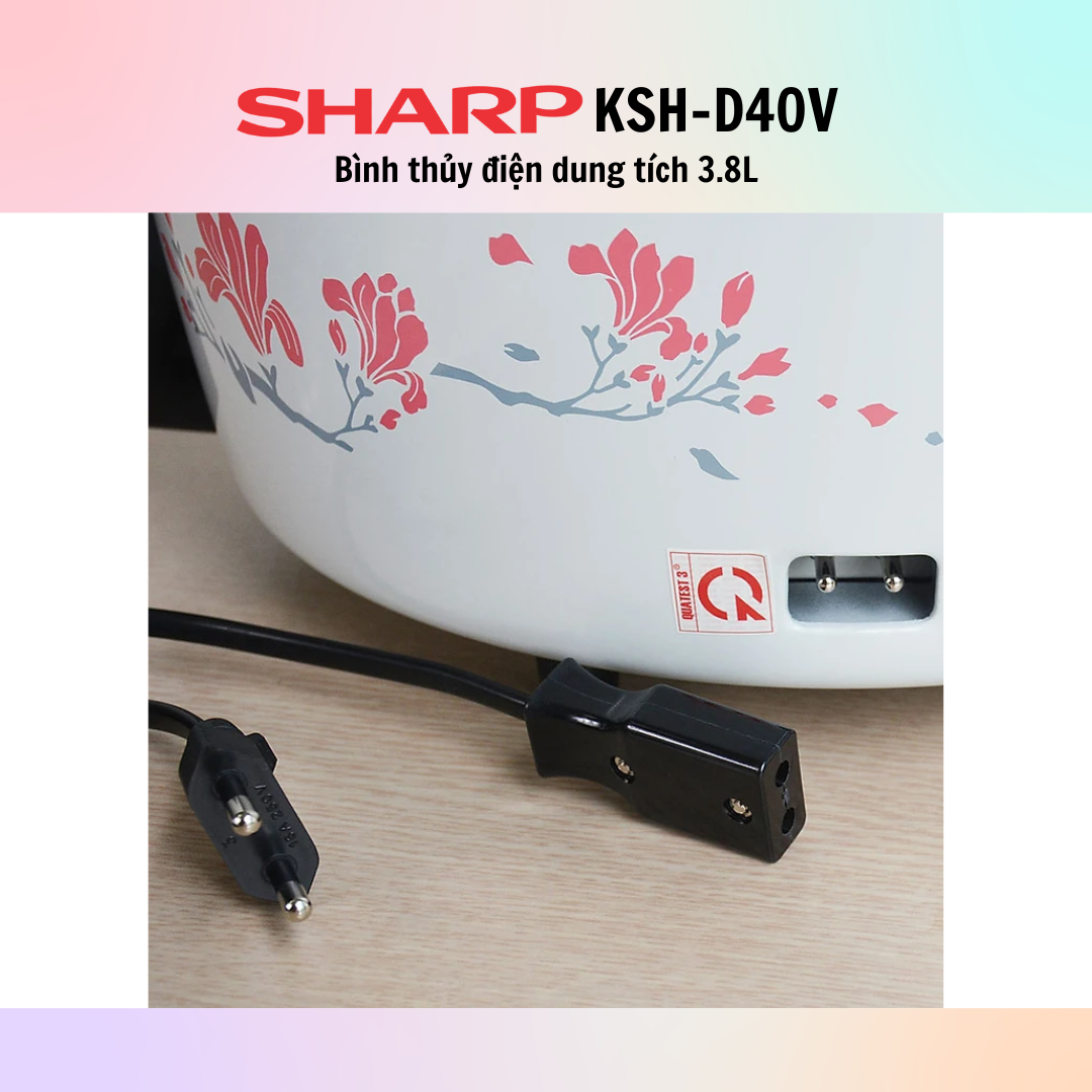 Nồi Cơm Nắp Rời Sharp KSH-D40V - Màu Ngẫu Nhiên - Hàng Chính Hãng - Bảo Hành 12 Tháng