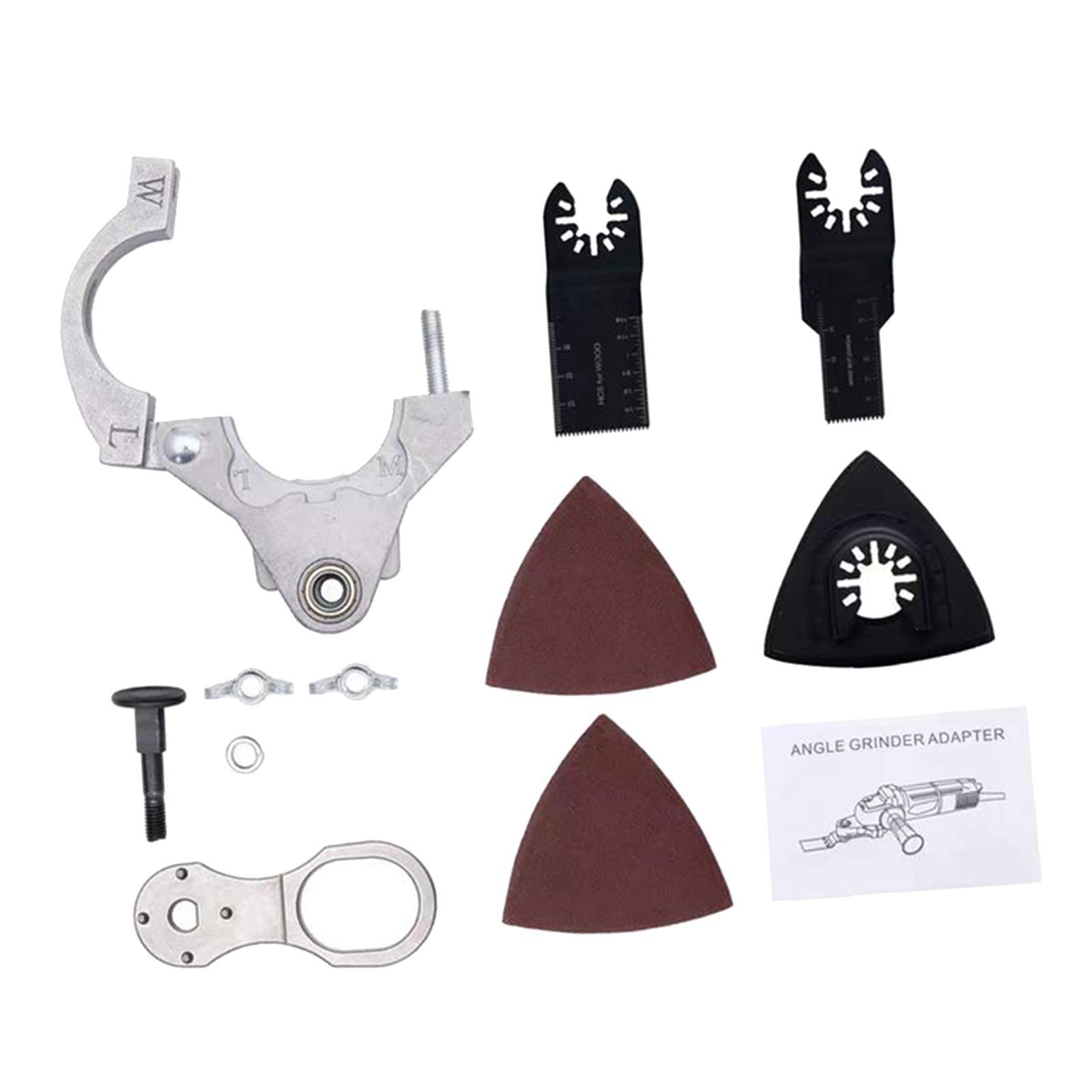 Oscillating Tool Durable Angle Grinder Adapter for Home DIY Cutting Grinding