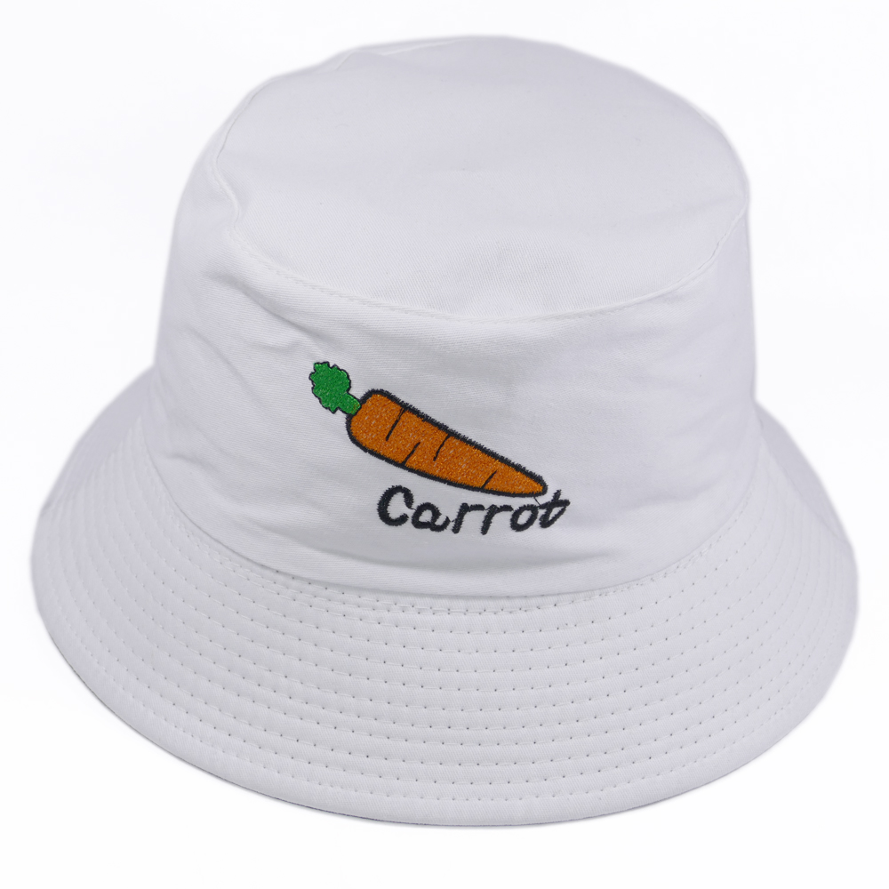 Mũ bucket thêu hình Carrot và Cầu Vồng đẹp mắt, đội được 2 mặt với 2 màu khác nhau, dành cho nam và nữ đội đi chơi, đi học, đi làm
