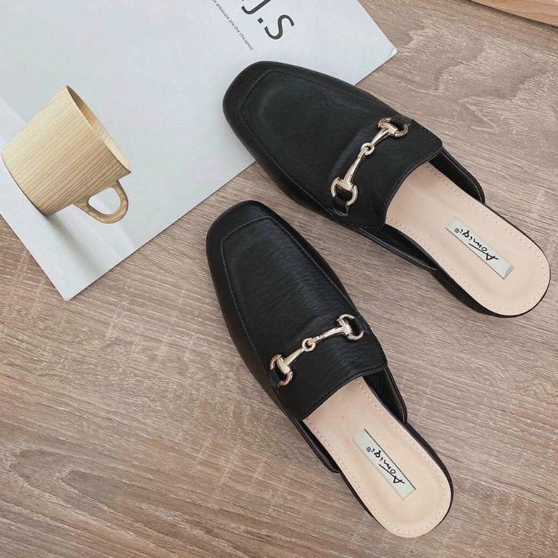 GIÀY SỤC KHUY NGANG TRƠN MẠ SÁNG - 2P