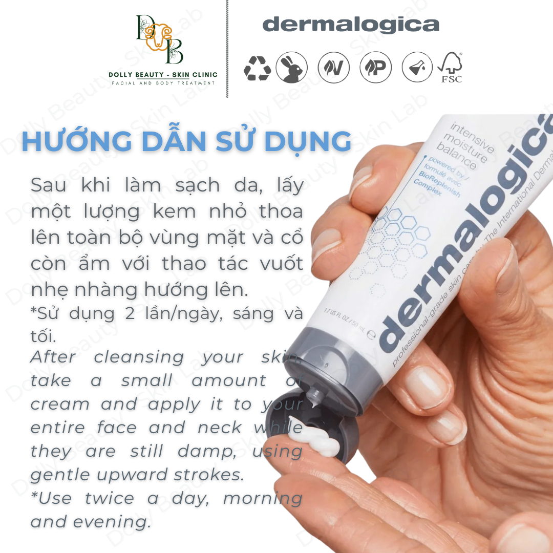 Kem dưỡng dành cho da khô INTENSIVE MOISTURE BALANCE của Dermalogica - Dolly Beauty