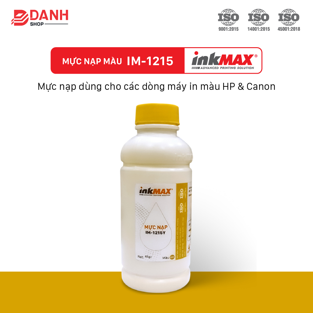 Mưc nạp cho máy in LASER MÀU inkMAX IM-1215 - HP Color Laser CP 1215/1515/1518/1525/ CM 1300...Canon LBP 5050
