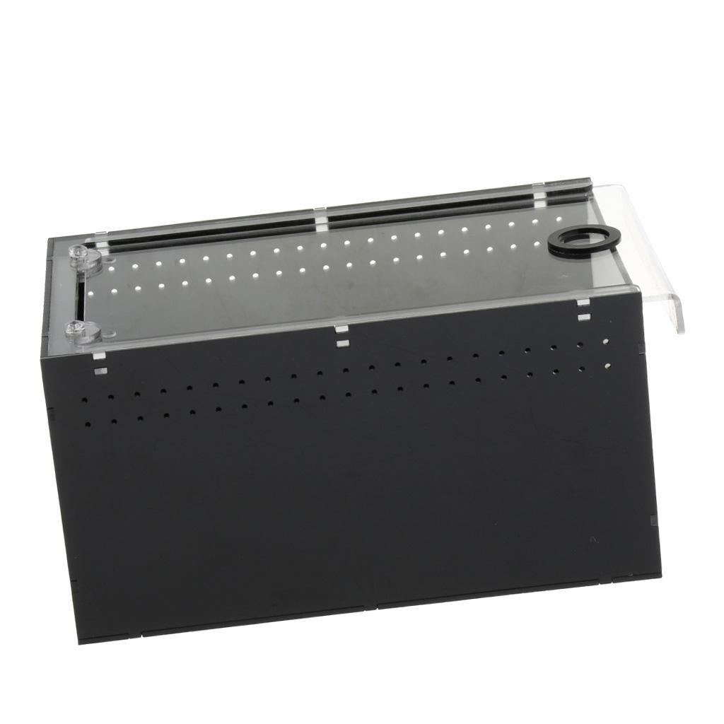 Acrylic Transparent Pet Reptiles Box Breeding Tanks Container For Lizard Chameleon Spider Snake 23 x 15 x 12cm