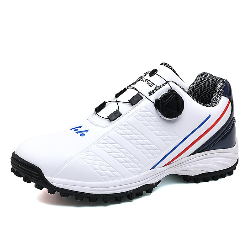 Giày golf không thấm nước mới Đàn ông giày thể thao golf thoải mái ngoài trời kích thước 39-45 giày đi bộ chống trượt giày thể thao Color: BaiHei-3 Shoe Size: 39