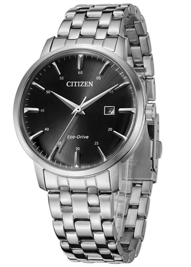 Đồng Hồ Nam Citizen Dây Thép Không Gỉ BM7460-88E - Mặt Đen