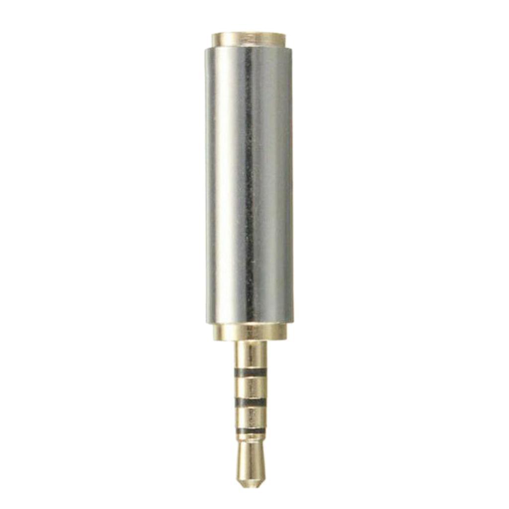 Gold .5mm Male to 3.5mm Female Socket Headphone Adapter Converter