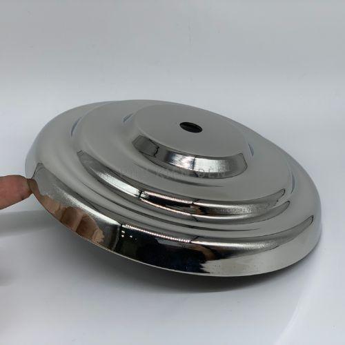 Đế đèn inox 201 ø140 3 tầng, ốp đèn treo inox, ốp đèn thả trang trí