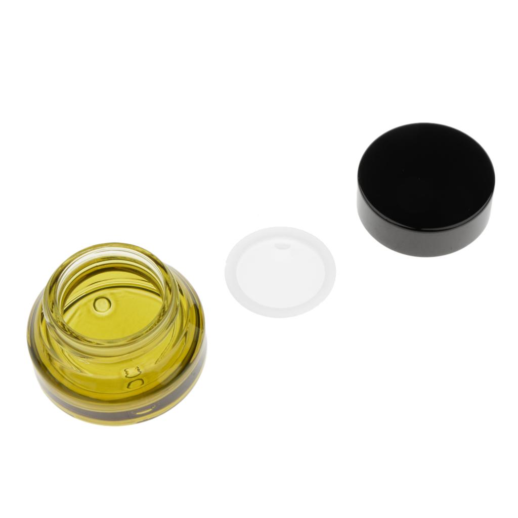 Empty Glass Makeup Container Face Cream Jars Lotion Bottle Case for Travel