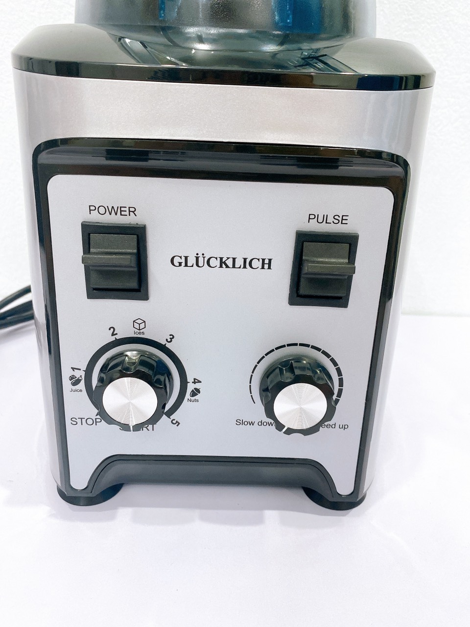 Máy xay sinh tố công nghiệp GLUCKLICH GL-403D 5L 2200W có hẹn giờ- thương hiệu GLÜCKLICH Đức - hàng chính hãng