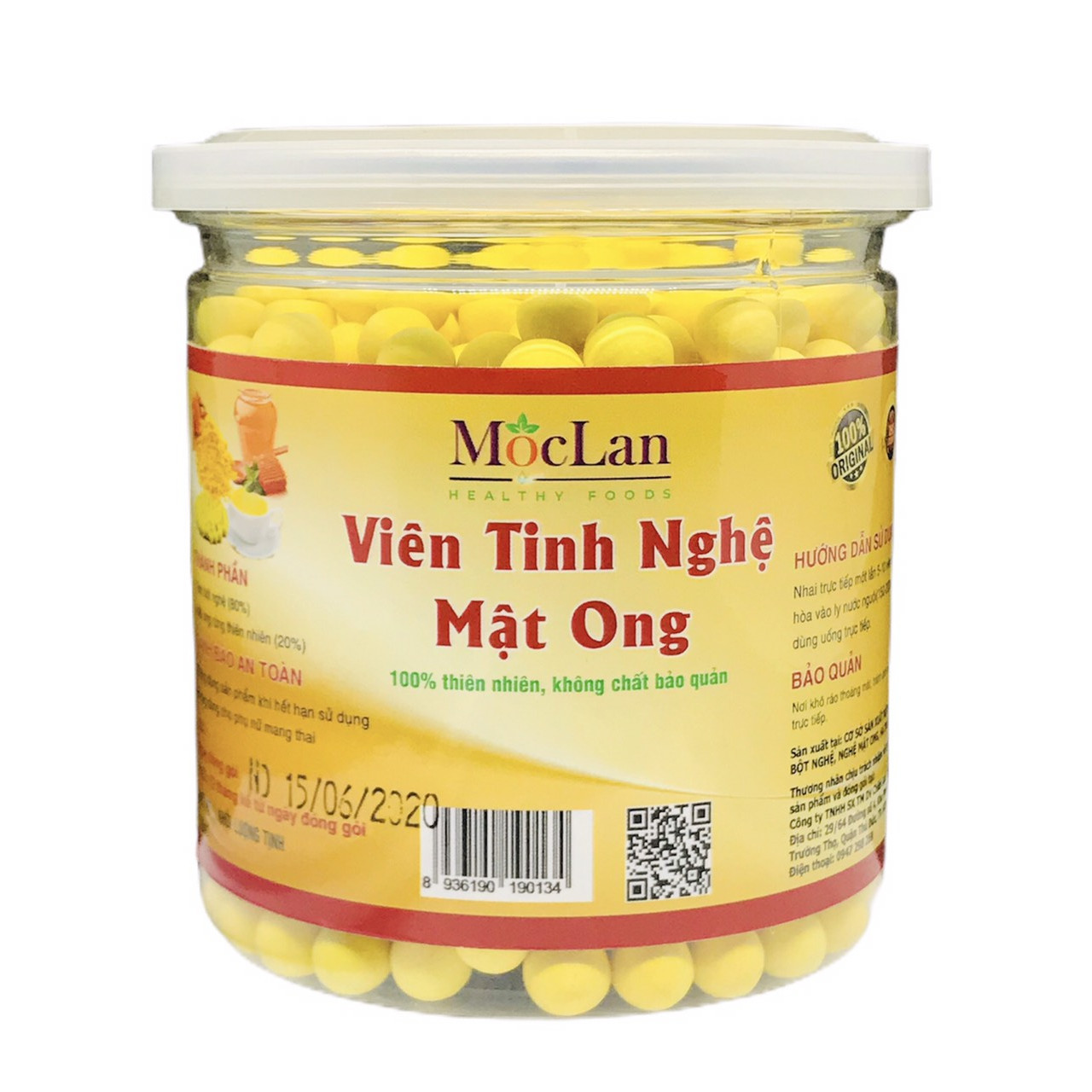 Viên tinh nghệ mật ong Mộc Lan