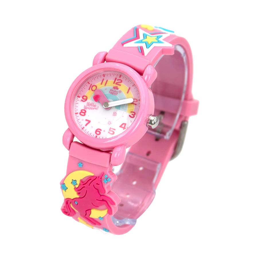 Đồng Hồ Trẻ Em Clever Watch - Unicorn Hồng Clever Hippo WG012/PINK