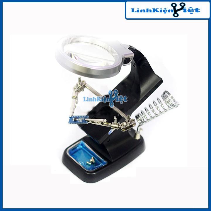 Kính Lúp Hàn Mạch Để Bàn Đa Năng TH-7023 3X/4.5X Quay 360 Độ