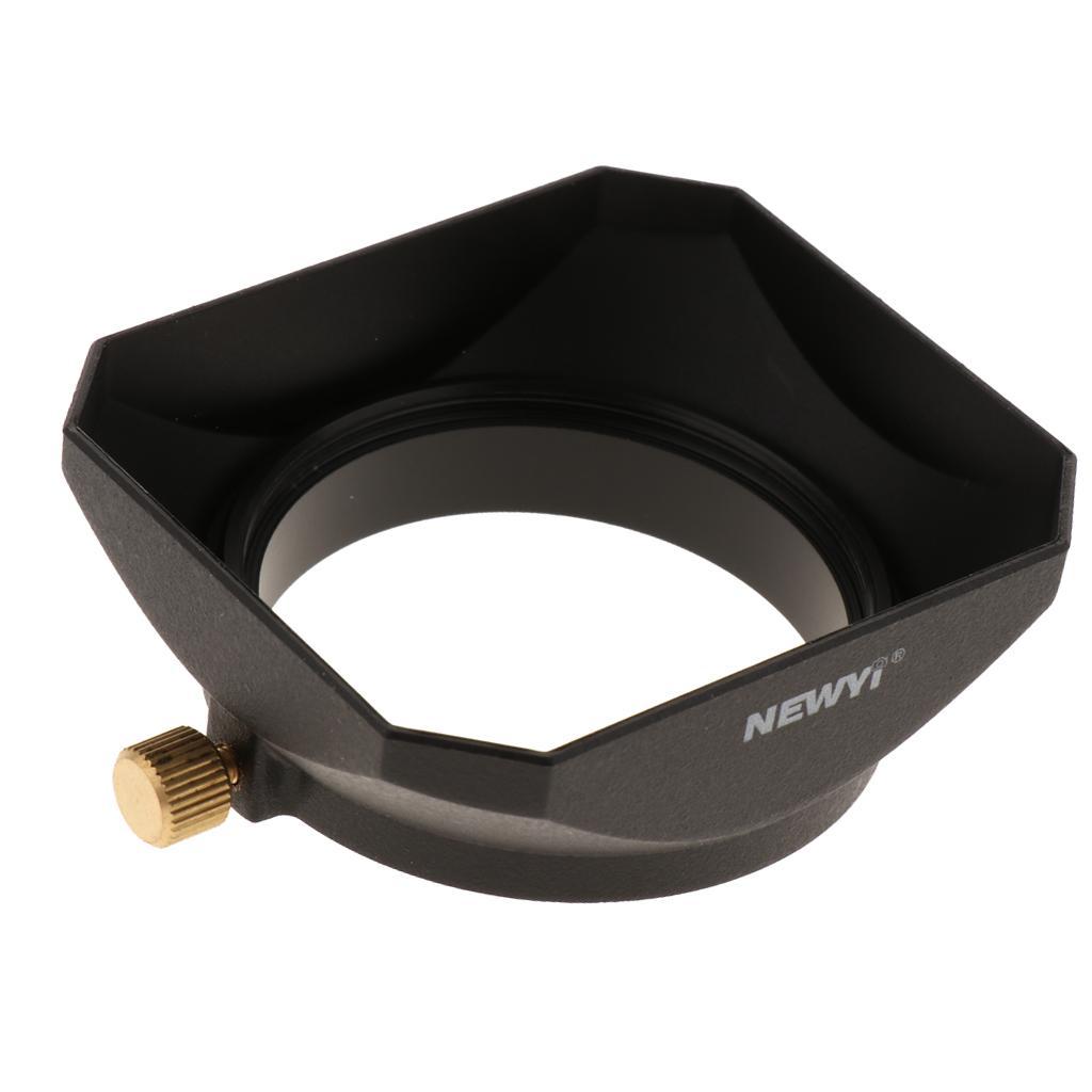 2x 49mm Lens Hood Square for DSLR Mirrorless Camera Protector Accessory Kit