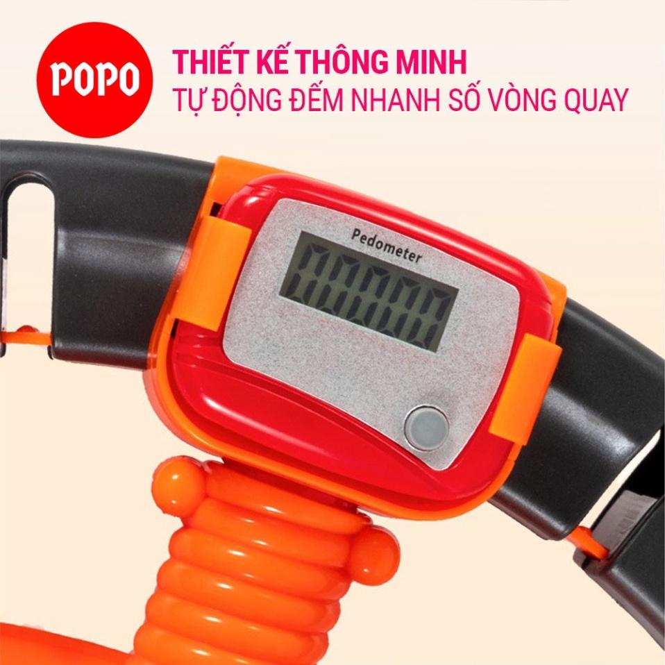 Vòng lắc eo HULA HOOP quả cát thông minh, Vòng lắc eo tự đếm đốt mỡ siêu nhanh