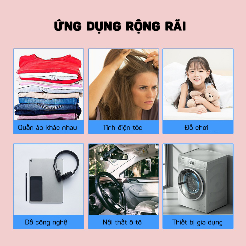 Dung Dịch Chống Tĩnh Điện Cho Quần Áo, Tóc, Đồ Kim Loại, Chăn Gối Cao Cấp 80ml- Hàng Nhập Khẩu