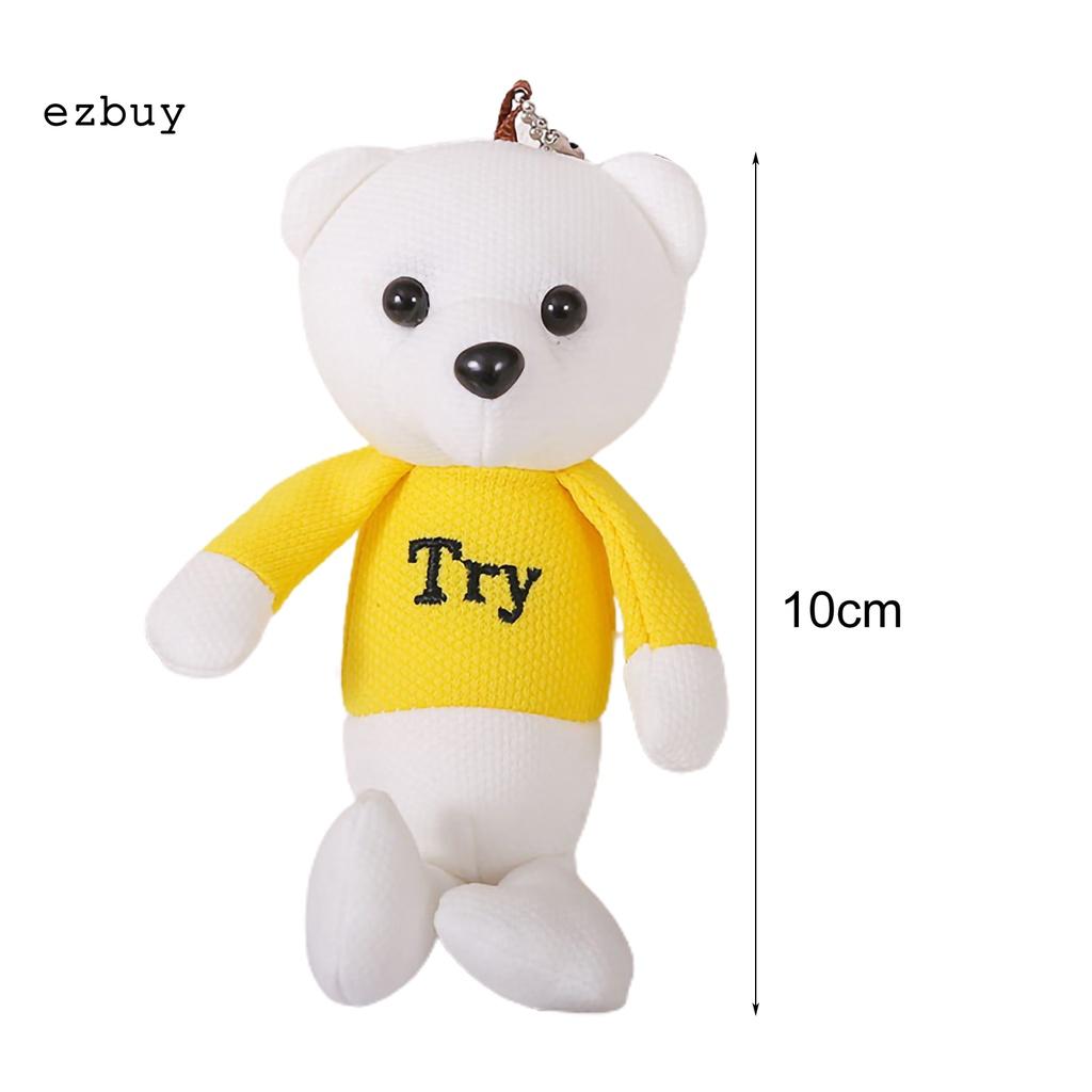 Cute Key Pendant Cartoon Bear Plush Pendant Decorative for Decoration