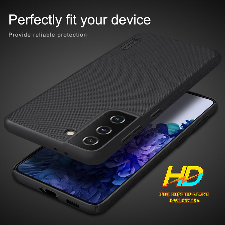 ỐP Lưng Chính Hãng Nillkin Cho Samsung S21 FE Case Cứng Dạng Sần Chống Bám Vân Tay, Ra Mồ Hôi Tay - Hàng Chính Hãng