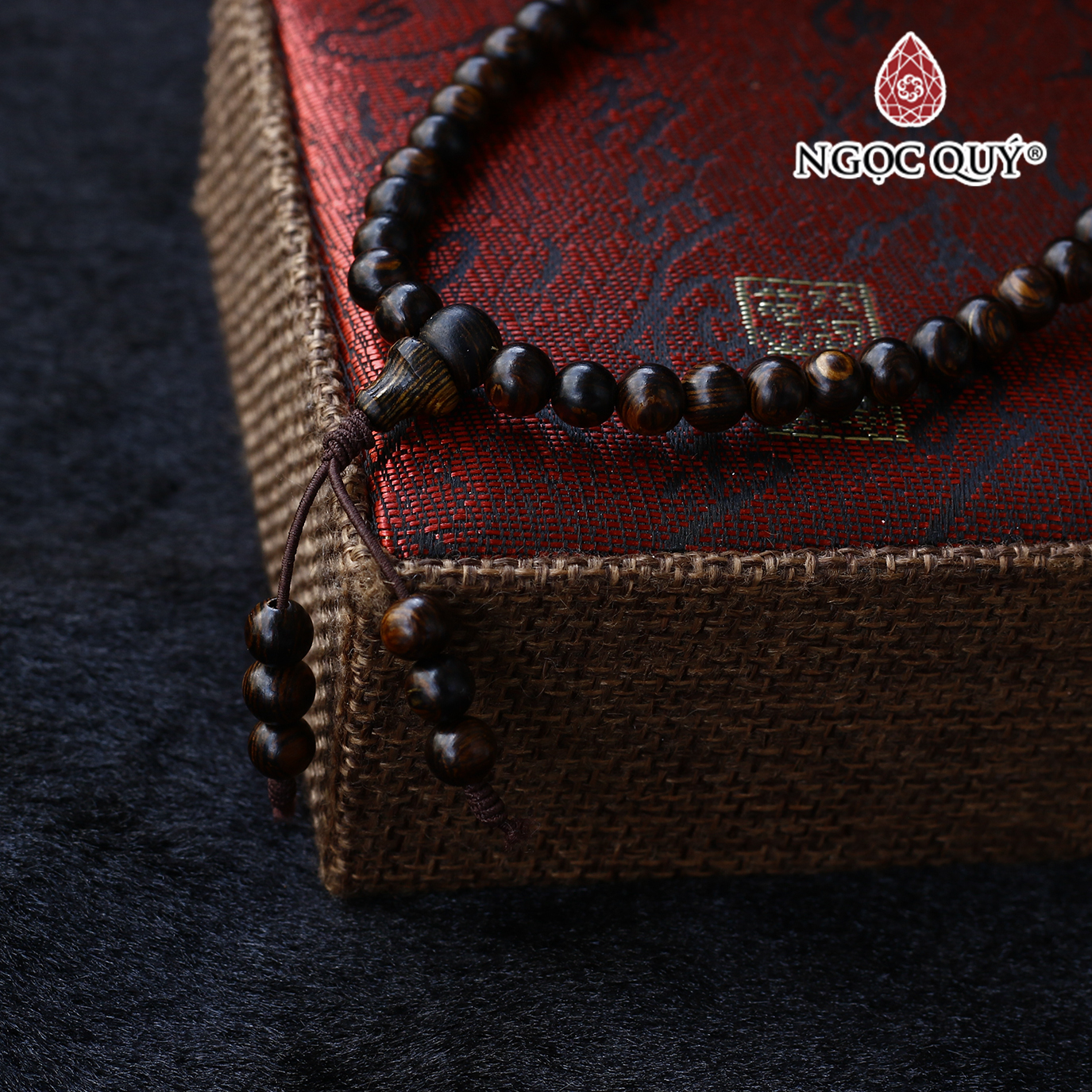 Vòng chuỗi 108 hạt trầm sánh 6mm - Ngọc Quý Gemstones