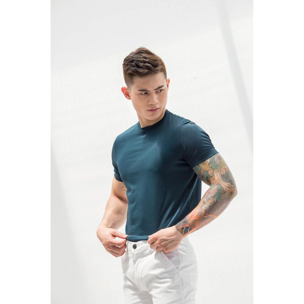 Áo thun trơn thương hiệu Americus Gosani kiểu dáng đơn giản phom body fit