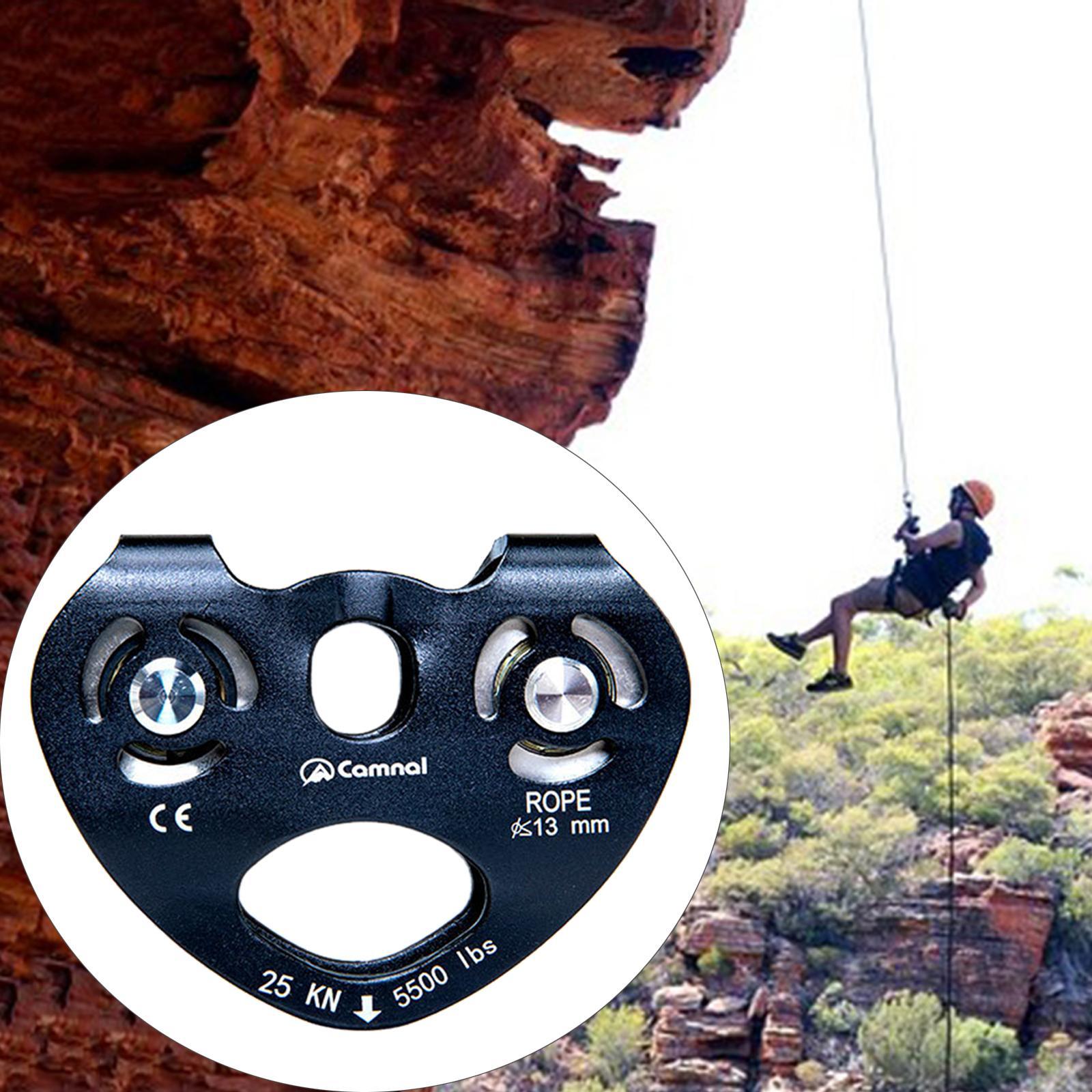 Climbing Dual Pulley Dual Trolley Gear On with Ball Bearing Fixed