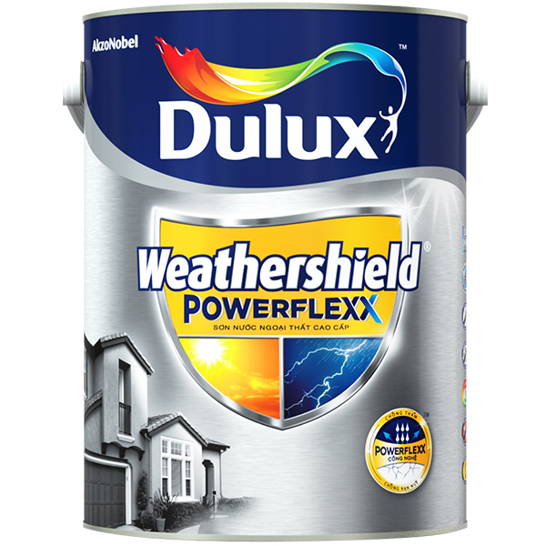 Sơn nước ngoại thất siêu cao cấp Dulux Weathershield PowerFlexx (Bề mặt bóng) Amazon Feel