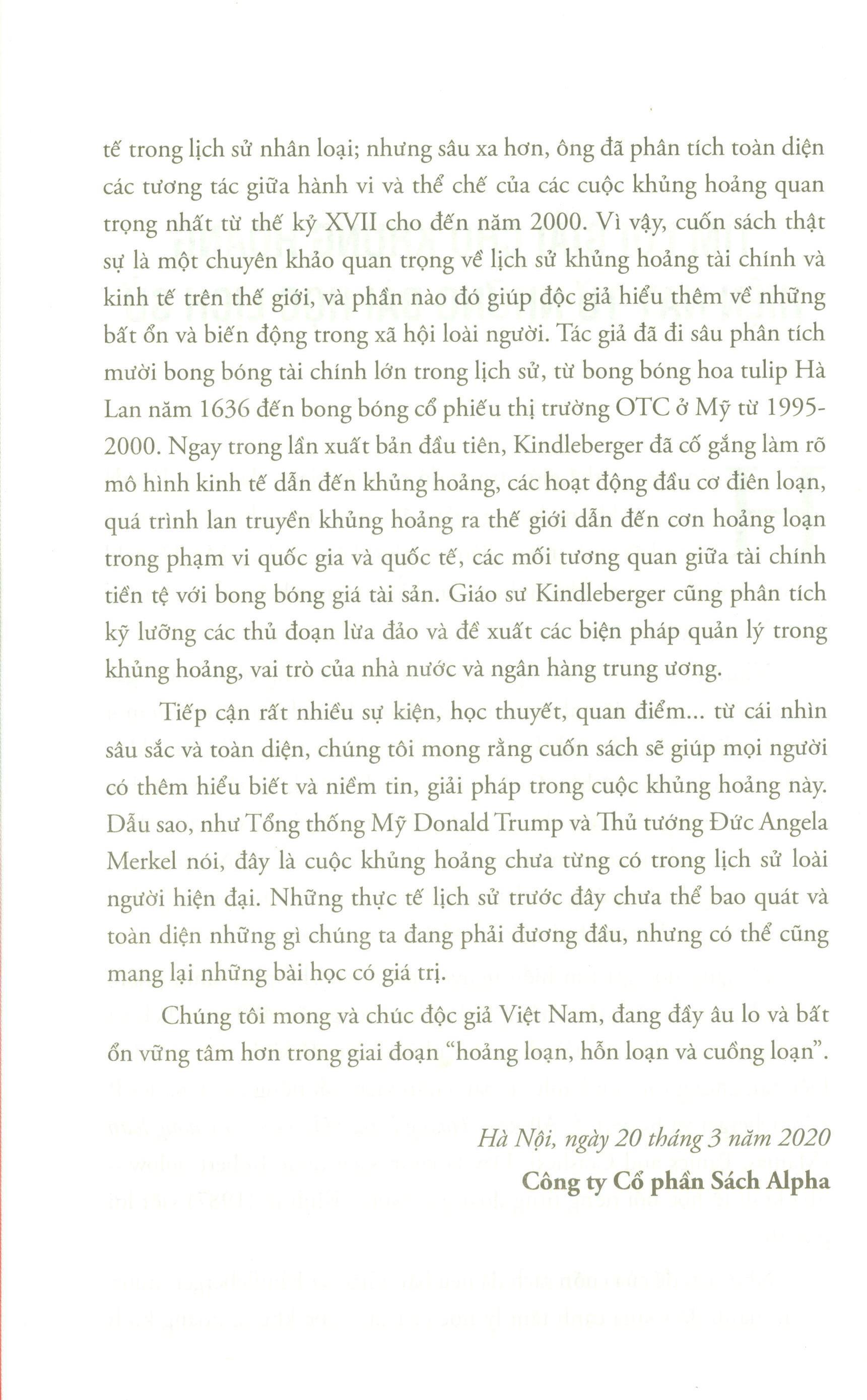 Sách Hoảng Loạn, Hỗn Loạn Và Cuồng Loạn - Gần 400 Năm Lịch Sử Các Cuộc Khủng Hoảng Tài Chính