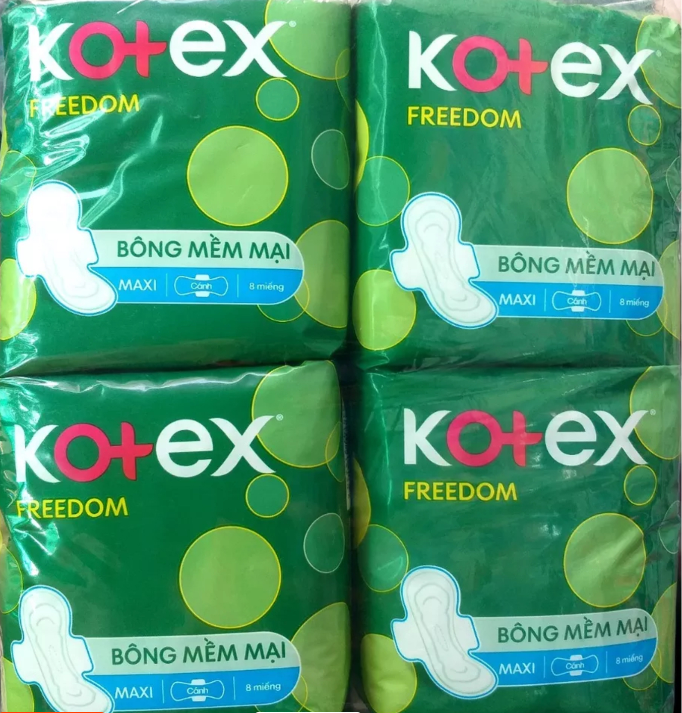 1 Gói Kotex Freedom Maxi Cánh- Mỗi Gói 8 Miếng- HSD luôn mới