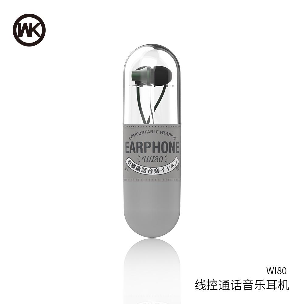 Tai nghe có dây WEKOME Wi80 Wired Earphone có sẵn nhiều màu - Hàng nhập khẩu