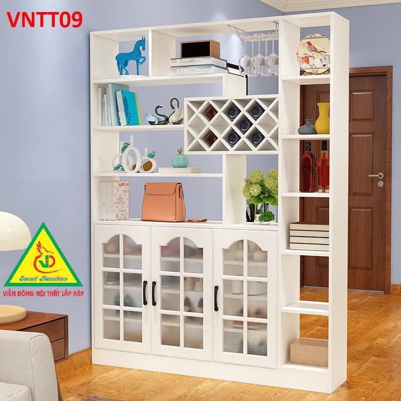 TỦ KỆ TRANG TRÍ KIÊM VÁCH NGĂN VNTT09 - Nội thất lắp ráp Viendong Adv