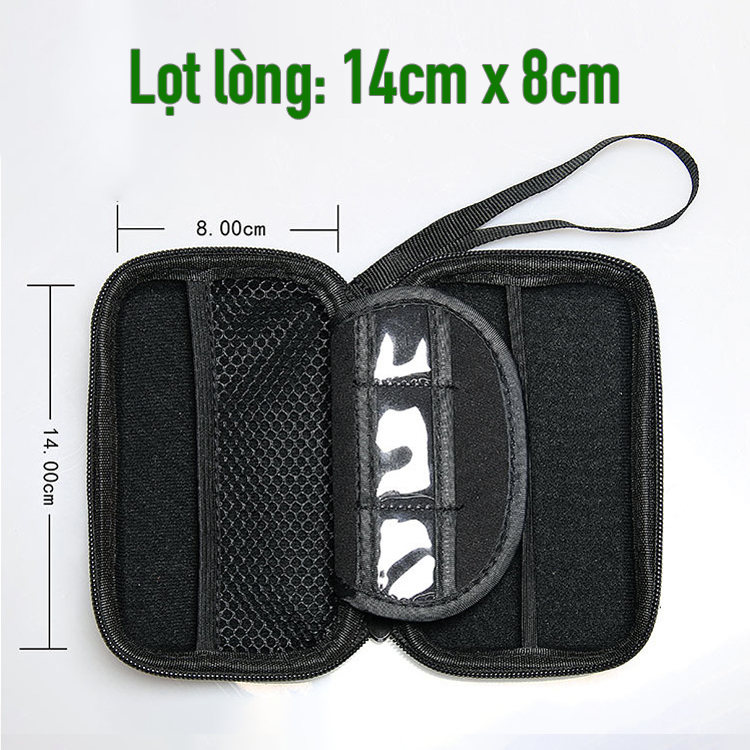 Hộp túi công nghệ SmileBox form cứng chống sốc đựng ổ cứng di động 2.5inch, bộ cáp sạc, tai nghe, máy nghe nhạc mp3 - Hàng chính hãng