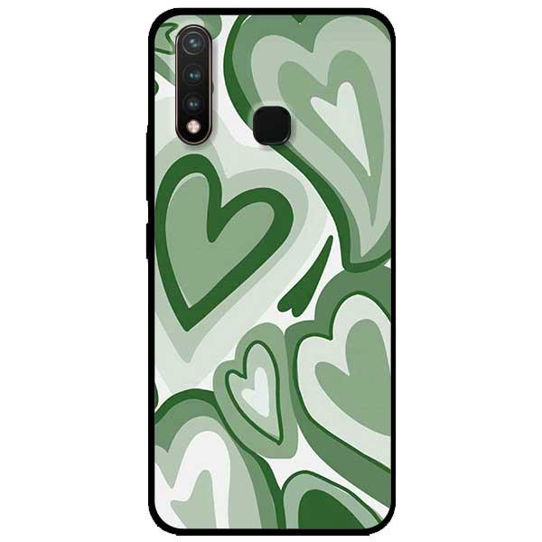 Ốp lưng dành cho Vivo Y19 / U3 - Tim Viền Xanh Lá