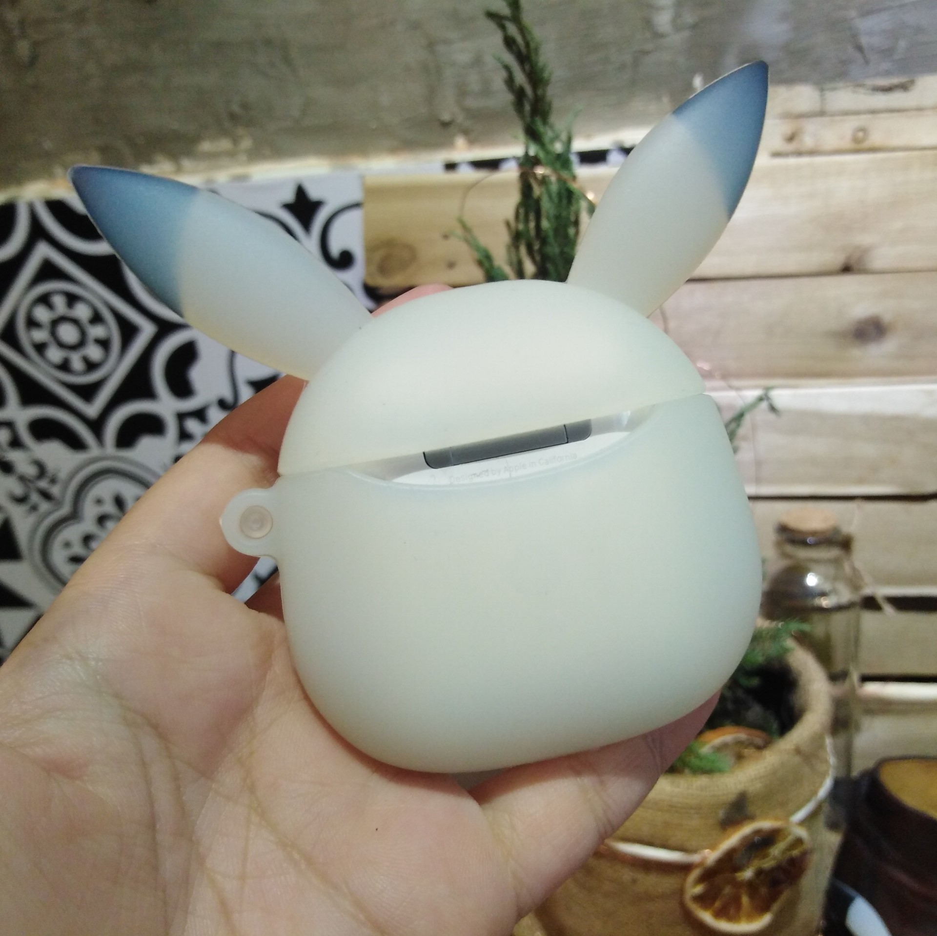 Bao, Túi đựng dành cho tai nghe AirPods 1&2, chất Silicon chống sốc, Siêu Ngộ Nghĩnh, Đáng yêu giúp bảo vệ AirPods 1&2, có dây đeo