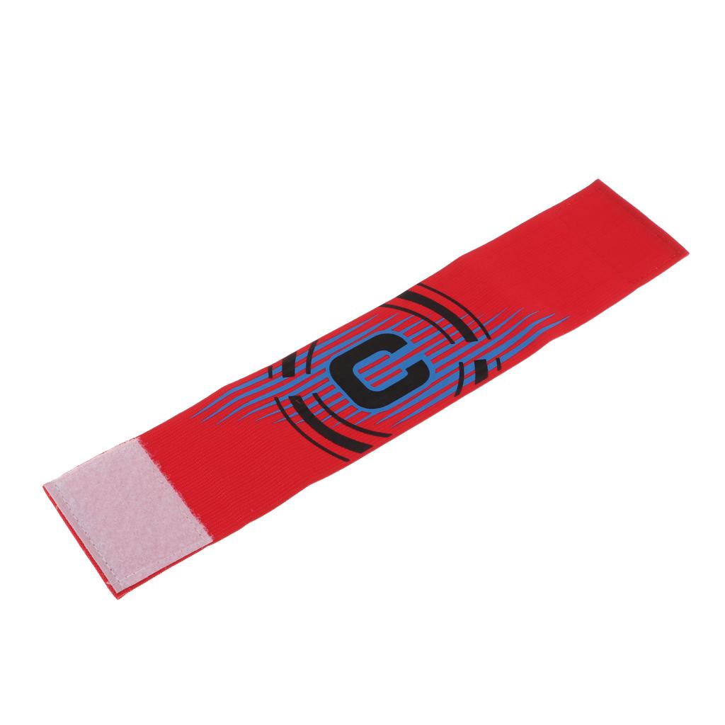 Captain Armband Football Sports Adjustable Arm Bands Red