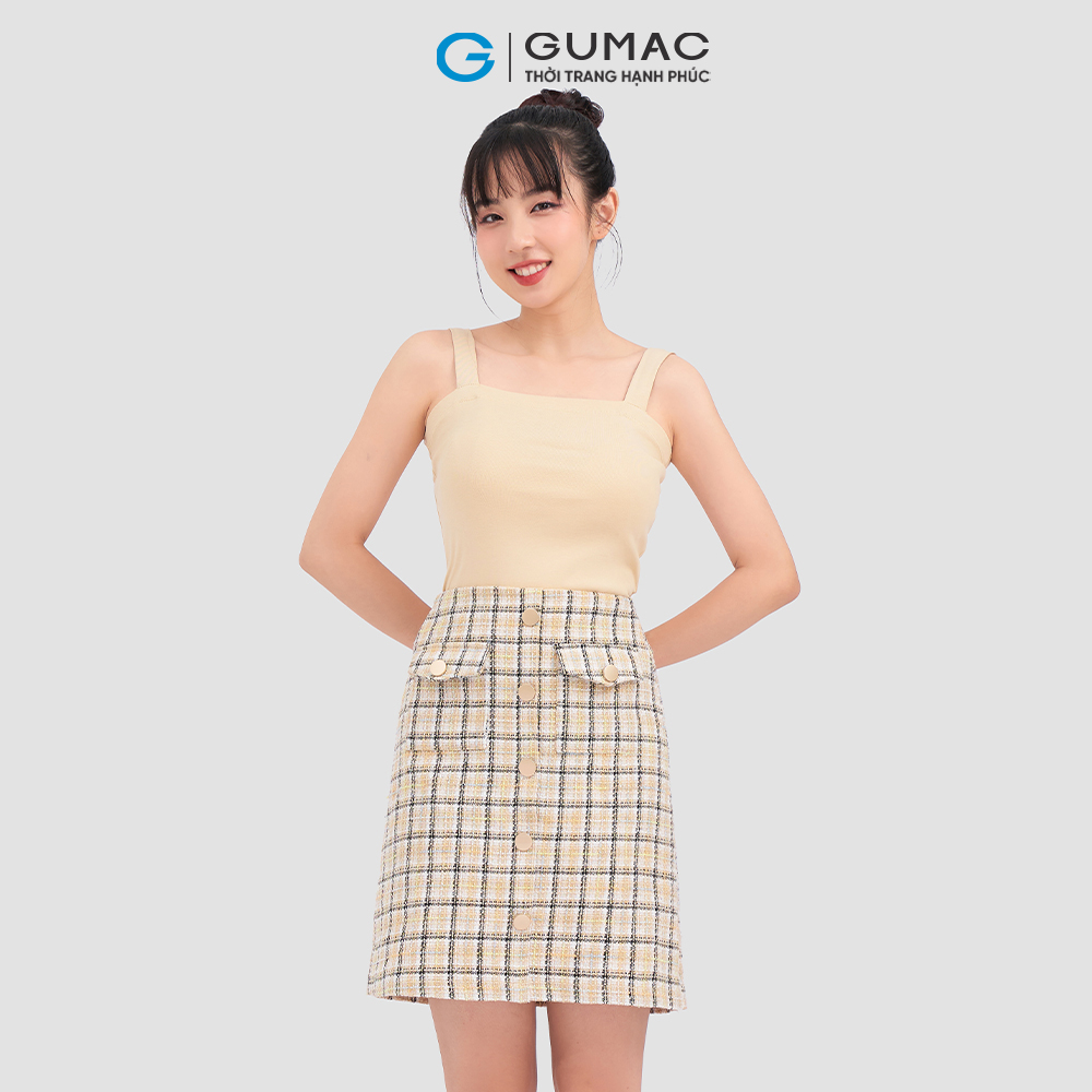 Áo thun nữ GUMAC ATC08046 tanktop 2 dây trẻ trung năng động