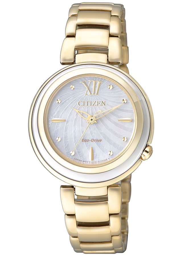 Đồng Hồ Nữ Citizen Dây Thép Không Gỉ EM0336-59D - Mặt Xà Cừ (Sapphire)