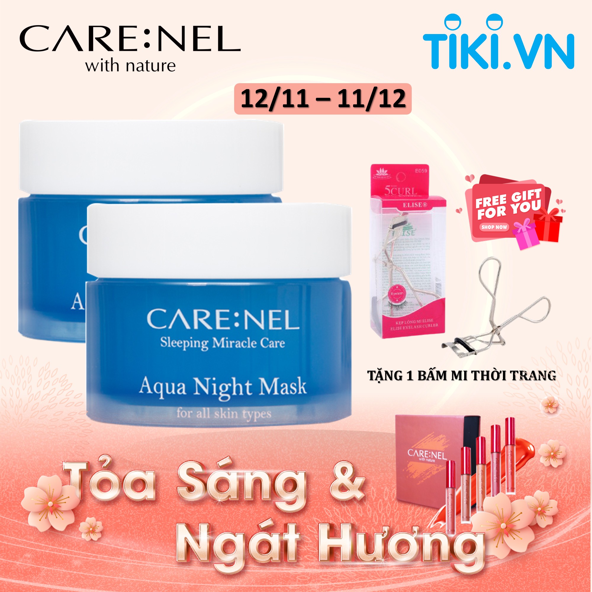 Mặt nạ ngủ dưỡng ẩm Care:nel Aqua Water Sleeping Mask