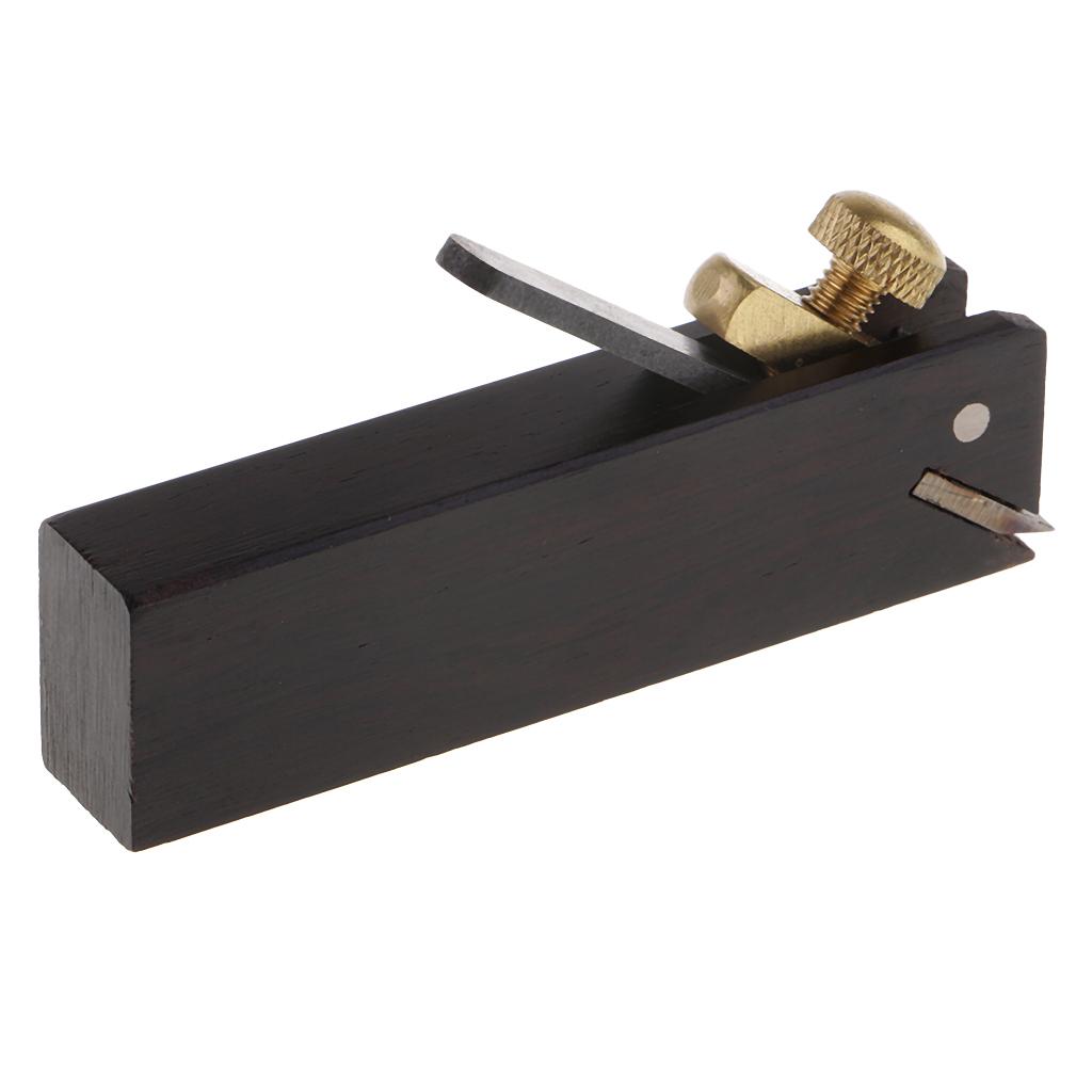 Mini Hand Type Ebony Wood Shoulder Plane Nose Plane Wood DIY Crafts Chisel Plane With Opened High Speed Steel Blade Included 75x12x20mm