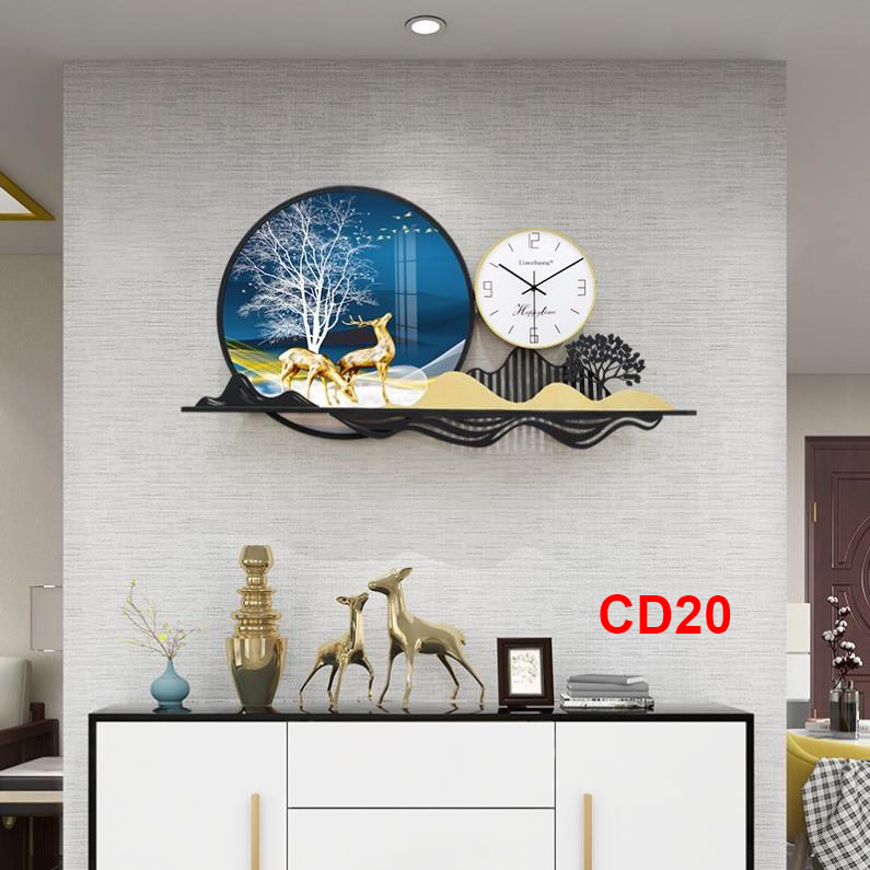 Đồng hồ treo tường trang trí decor CD20 kích thước 100 x 50 cm