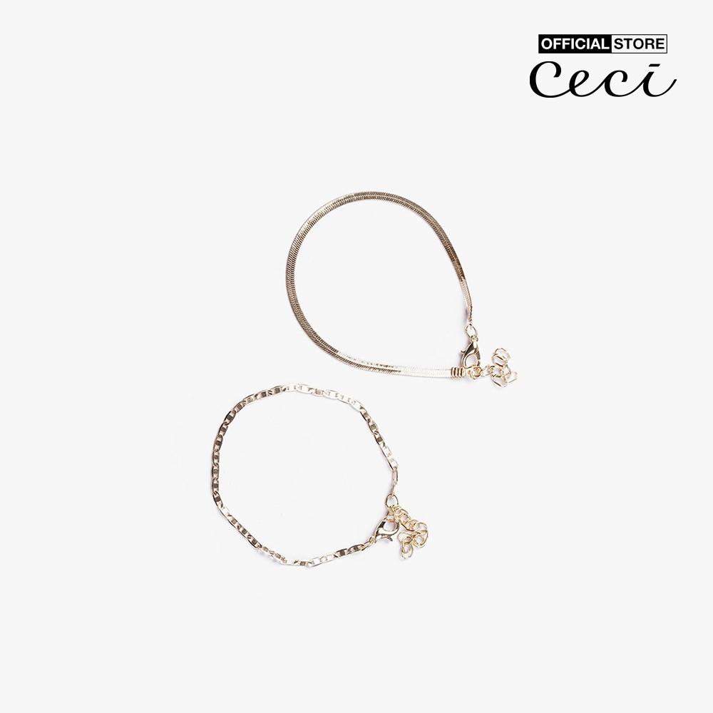 CECI - Bộ 7 vòng đeo tay nữ sợi mảnh thanh lịch CC3-04000012-27