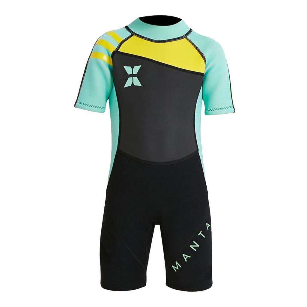 Kids Wetsuit,2.5mm Neoprene Thermal Swimsuit,Short S Kids Wet Suits for Swimming Scuba Diving,Full Wetsuit for girls  boys